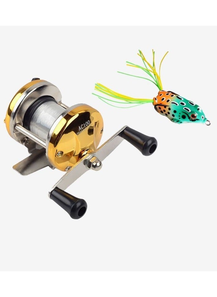 New Metal Micro Lead Raft Fishing Wheel Mini Drum Wheel Luya Left And Right Hand Interchangeable Type