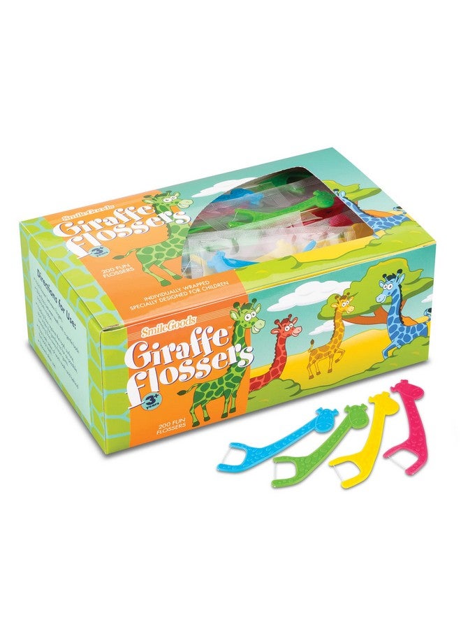 Smilegoods Giraffe Flossers Individually Wrapped Box Of 200