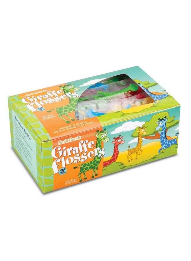 Smilegoods Giraffe Flossers Individually Wrapped Box Of 200