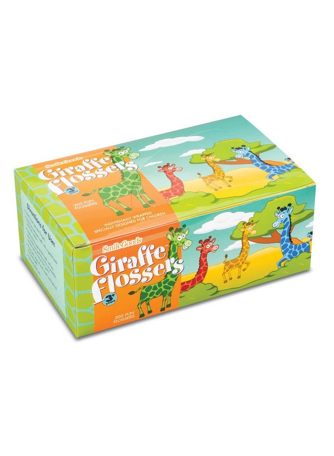 Smilegoods Giraffe Flossers Individually Wrapped Box Of 200