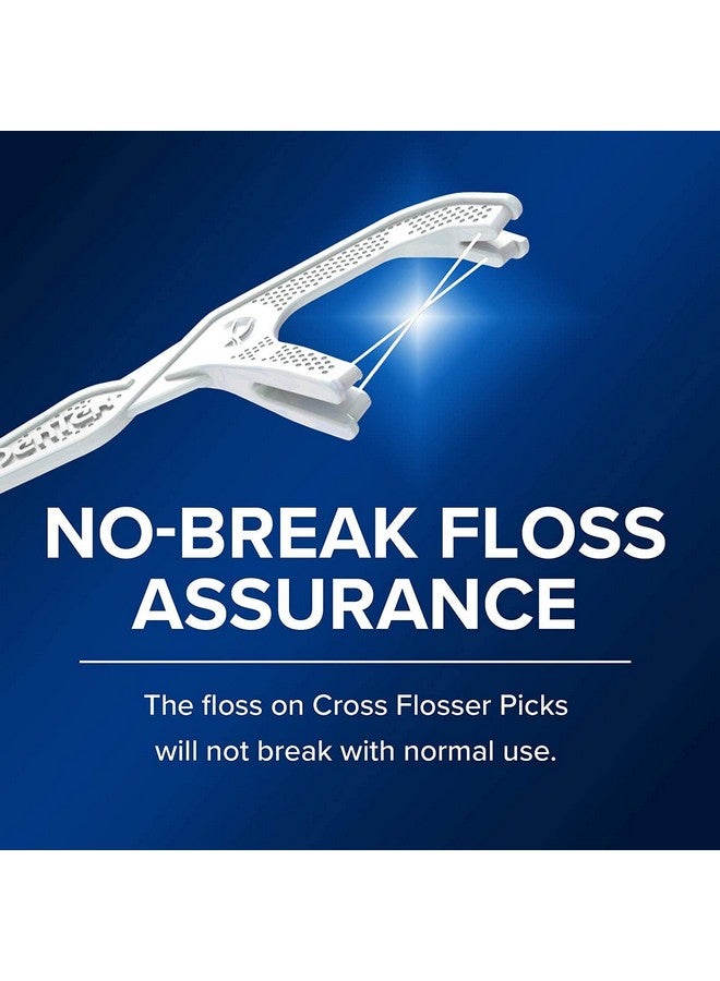 Cross Flosser Plaque Control Floss Picks Xshaped Floss 75 Count (Pack Of 4)