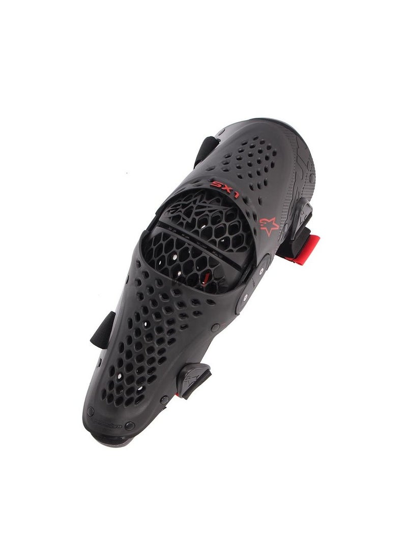 Alpinestars SX-1 V2 Knee Protector Black/Red - L/XL