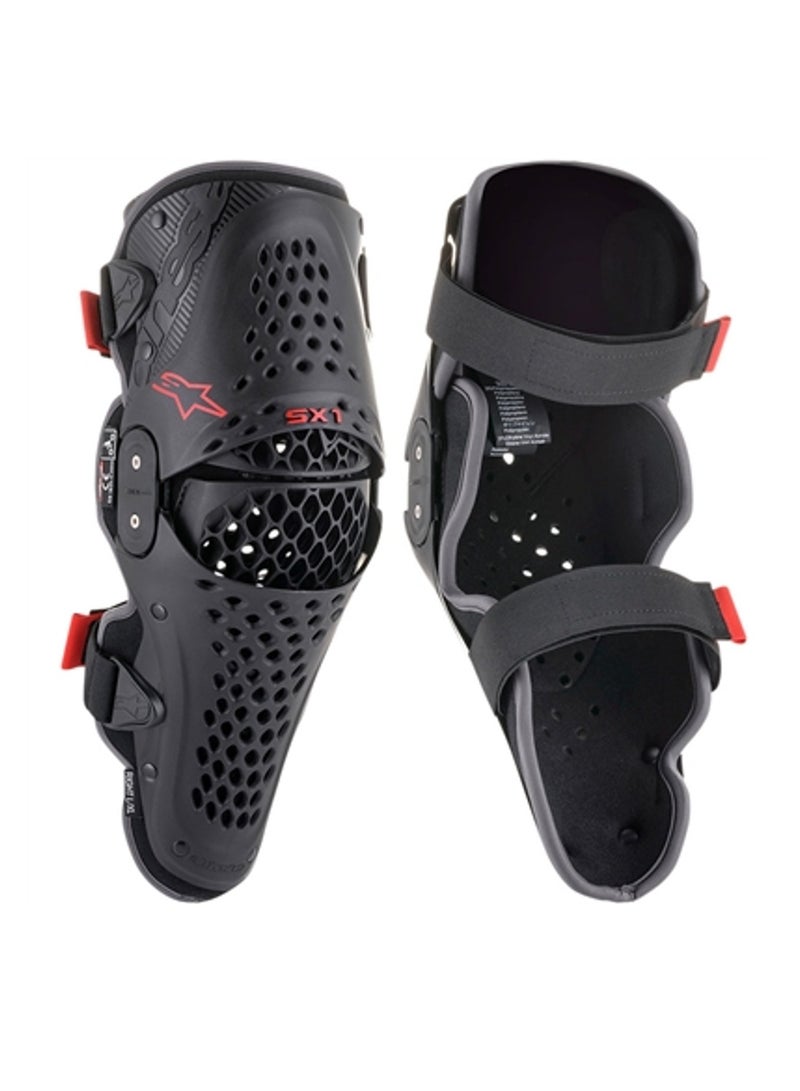 Alpinestars SX-1 V2 Knee Protector Black/Red - L/XL