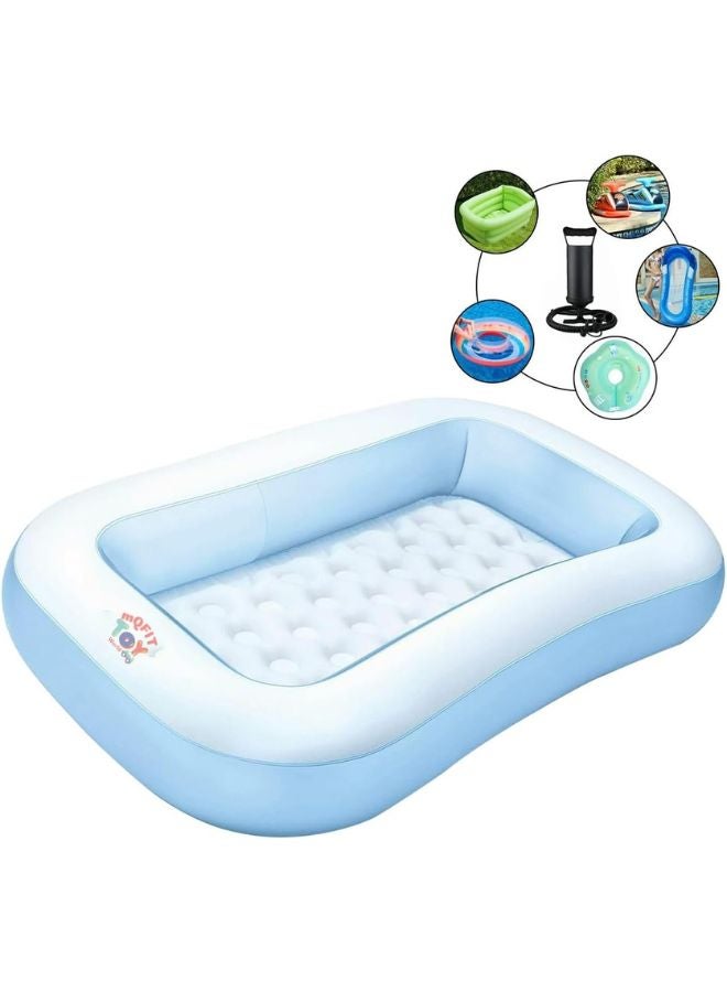 Summer Special Inflatable Kid Swimming Pool with Air Pump, Bathtub, Water Pool for Kids. Multicolor