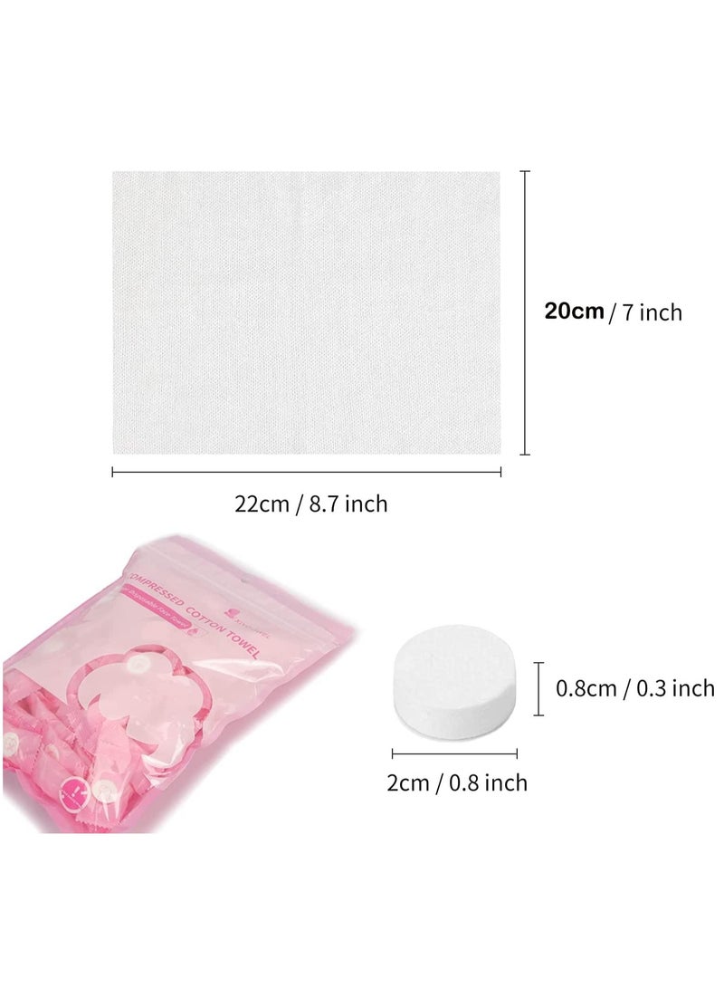 200-Piece Compressed Disposable Mini Tablets Cotton Portable Fack Towel