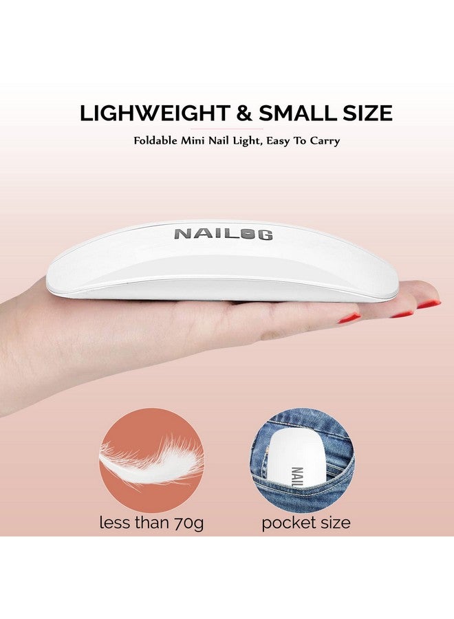 Uv Led Nail Lamp Mini 6W Uv Light With Usb Cable Portable Nail Dryer Light For Gel Nails Polish Manicure Handheld Nail Uv Lamp For Curing