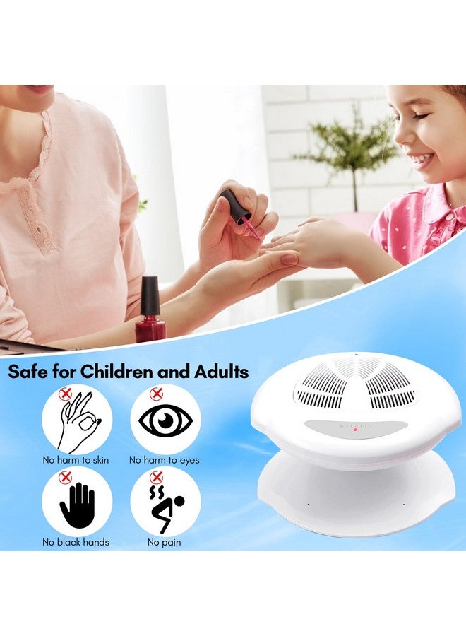 Nail Dryer 400W Air Nail Fan Dryer With Automatic Sensor Nail Polish Dryer For Regular Polish Nail Blow Dryer Warm And Cool Wind Nail Dryer Fan For Manicure Pedicure Salon Home Use