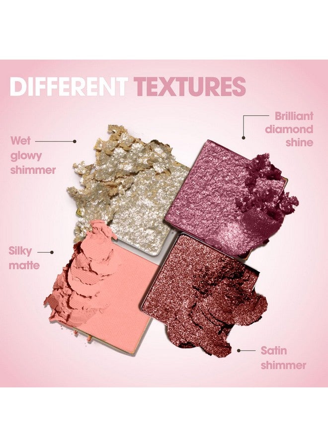 Nude Pink Eyeshadow Palette 12 Rose Highly Pigmented Shimmer & Matte Shades Travel Size Makeup Palette With Mirror