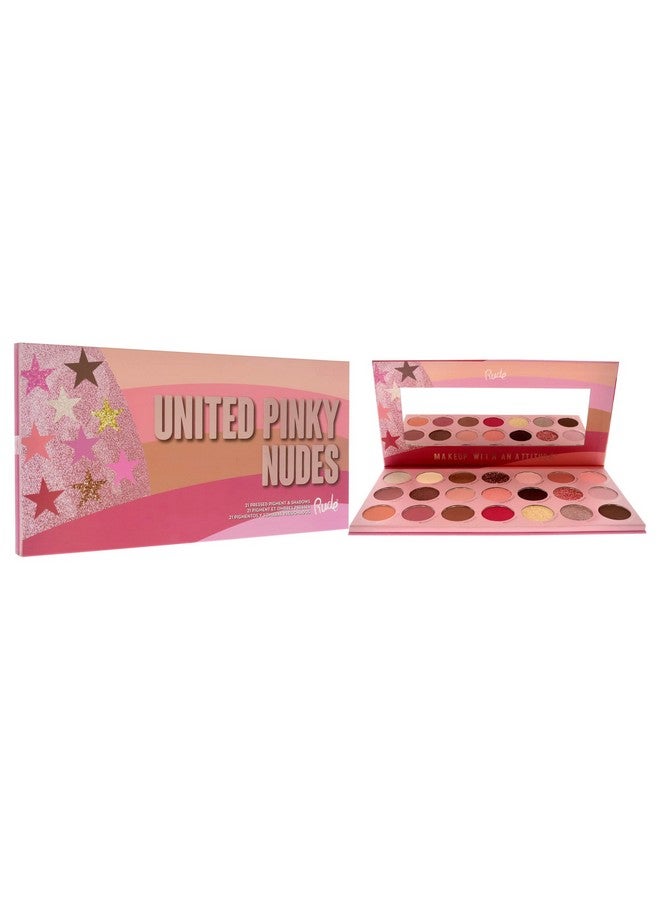 Cosmetics United Pinky Nudes 21 Pressed Pigment And Shadows Palette Eye Shadow Women 0.74 Oz