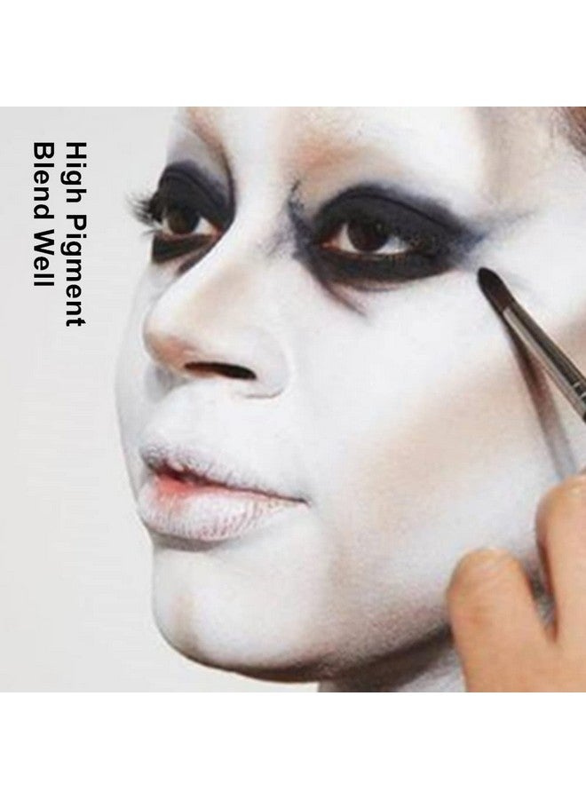 Matte Black Single Eyeshadow Palette Pressed Powder Eye Shadow Smooth Eye Black Powder Makeup High Pigment Long Lasting Vegan & Cruelty Free 202 Black