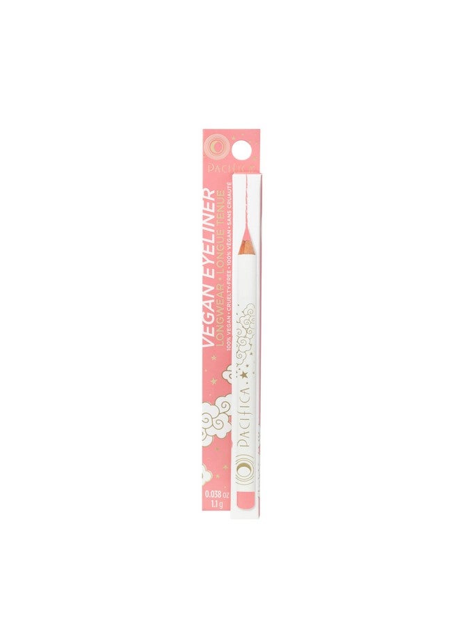Beauty Longwear Pastel Pink Eyeliner Pencil Rose Quartz Pigmented Vibrant Color Vitamin E + Coconut Oil Noskip Formula Graphic Liner Vegan & Cruelty Free