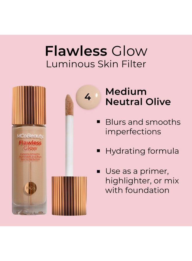 Flawless Glow Luminous Skin Filter 4 Medium Healthy Glow With Natural Radiance Vegan Cruelty Free Cosmetics