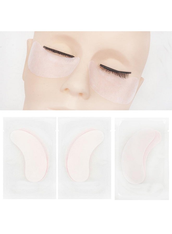 100 Pairs Hydrogel Under Eye Gel Patches Lint Free Eye Lash Pads Eyelash Extension Tool Mask Eyepads Transparent/Pink