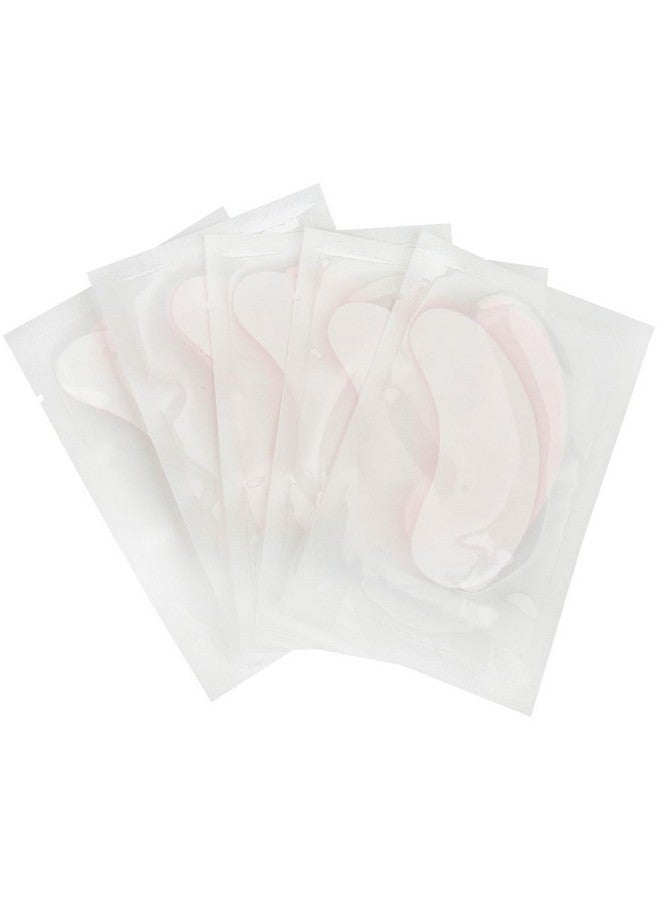 100 Pairs Hydrogel Under Eye Gel Patches Lint Free Eye Lash Pads Eyelash Extension Tool Mask Eyepads Transparent/Pink