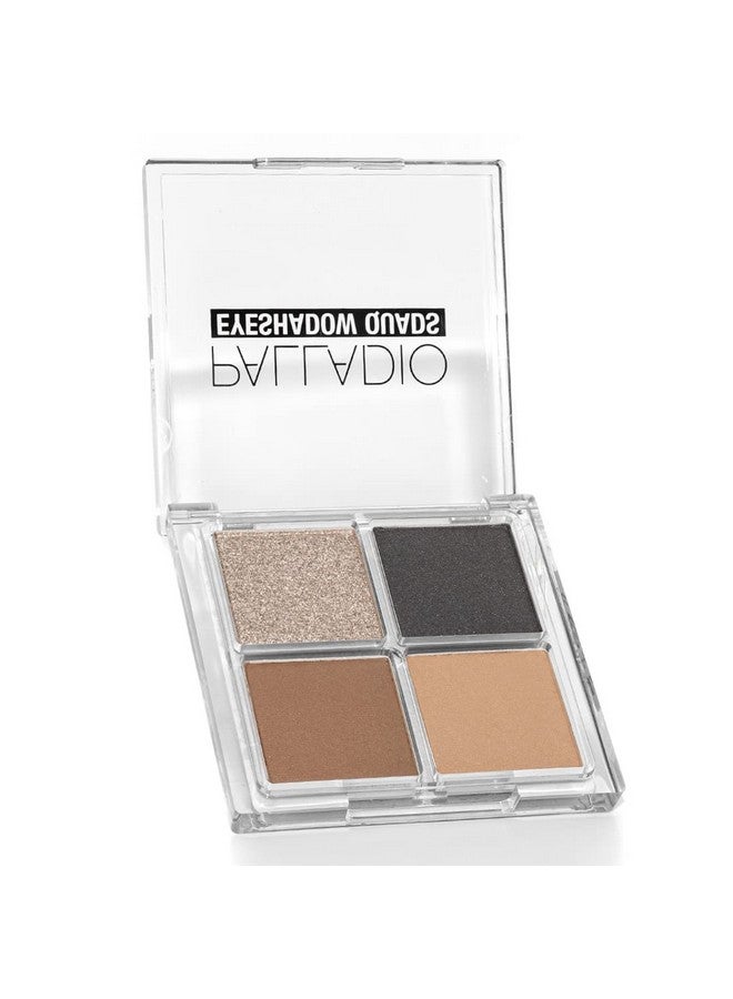 Eyeshadow Quads Velvety Pigmented Blendable Matte Metallic & Shimmer Finishes Creamy Formula Four Way Quad Eye Shadow Palette Talcfree (Party Rocker)