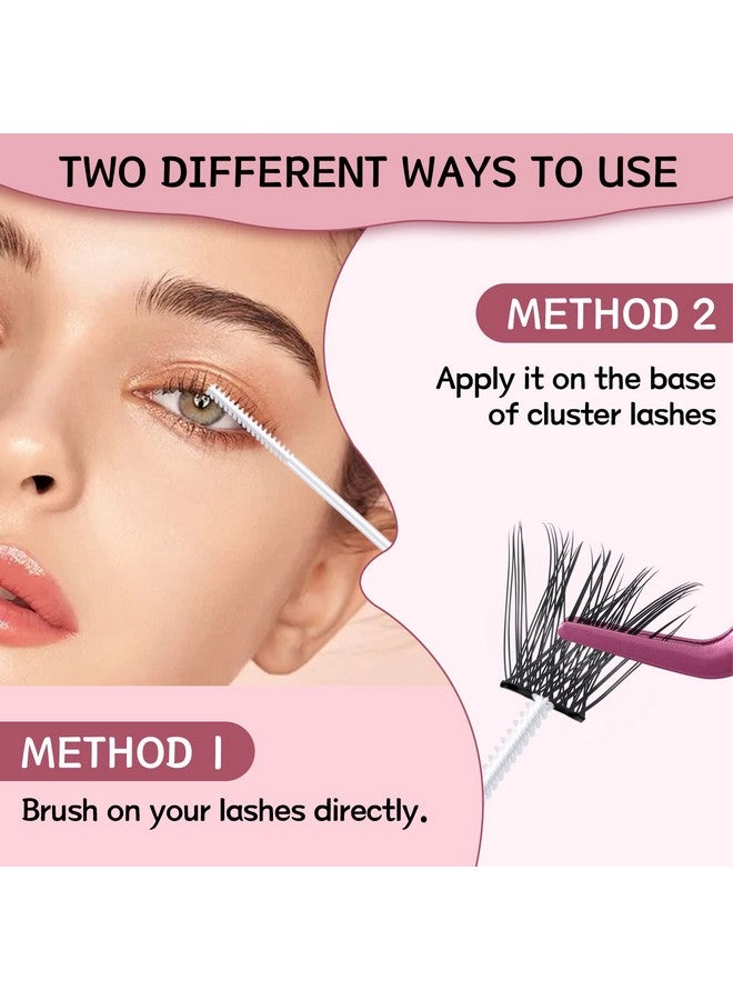 Lash Bond And Lash Remover Kit For Lash Clusters Cluster Lash Glue Eyelash Remover Diy Lash Extension Glue Strong Hold 48 Hours Oil Remover Fast Remove Residue(Clear Bond+Remover)