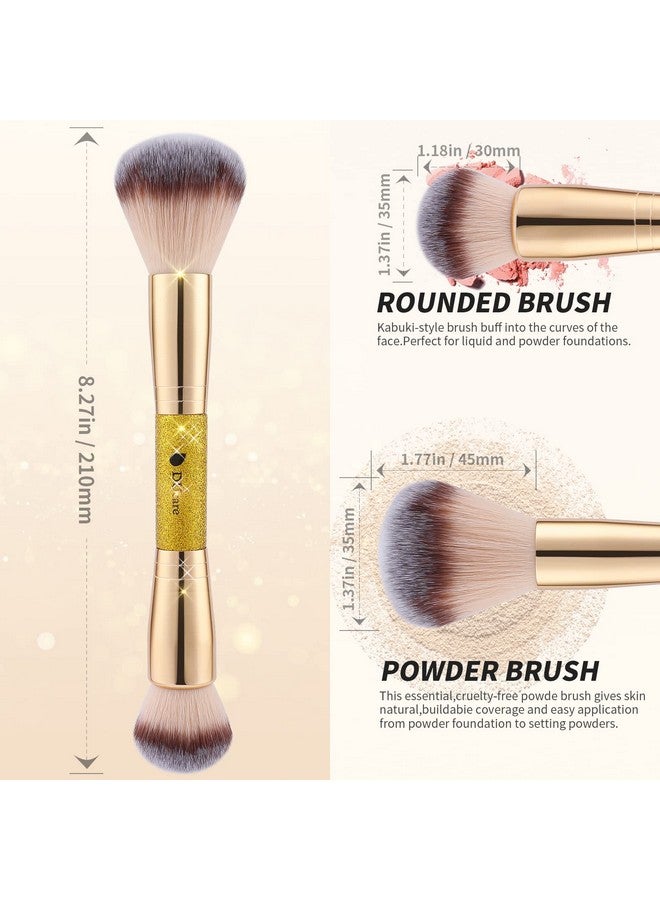 Makeup Foundation Brushes Double Ended Blush Powder Brush Duo Bronzer Blush Ideal For Cream Or Powder