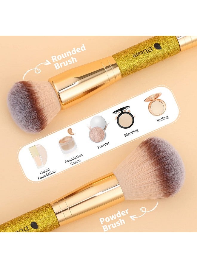 Makeup Foundation Brushes Double Ended Blush Powder Brush Duo Bronzer Blush Ideal For Cream Or Powder