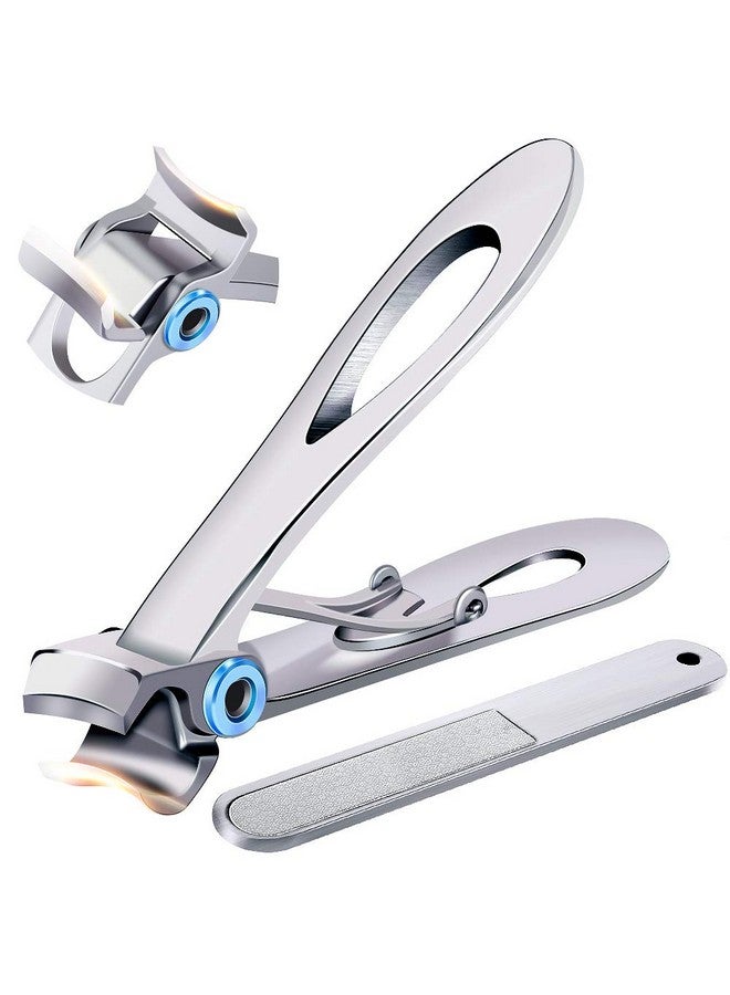 Nail Clippers For Thick Nails Pretty Diva Wide Jaw Opening Oversized Nail Clippers Stainless Steel Heavy Duty Extra Large Toenail Clippers For Seniors Elderly