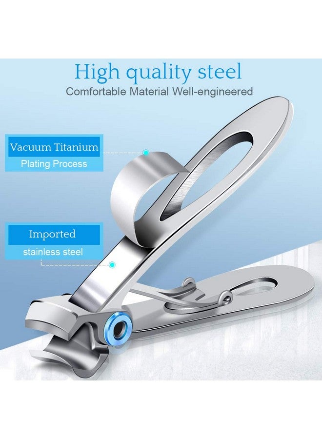 Nail Clippers For Thick Nails Pretty Diva Wide Jaw Opening Oversized Nail Clippers Stainless Steel Heavy Duty Extra Large Toenail Clippers For Seniors Elderly