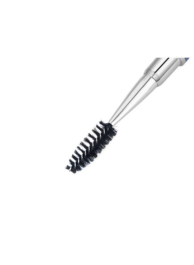 2Pcs Mascara Brushes Eyebrow Eyelash Brushes Mascara Wands Applicators Eye Brushes Portable Cosmetic Brushes With Cap For Travel Silver