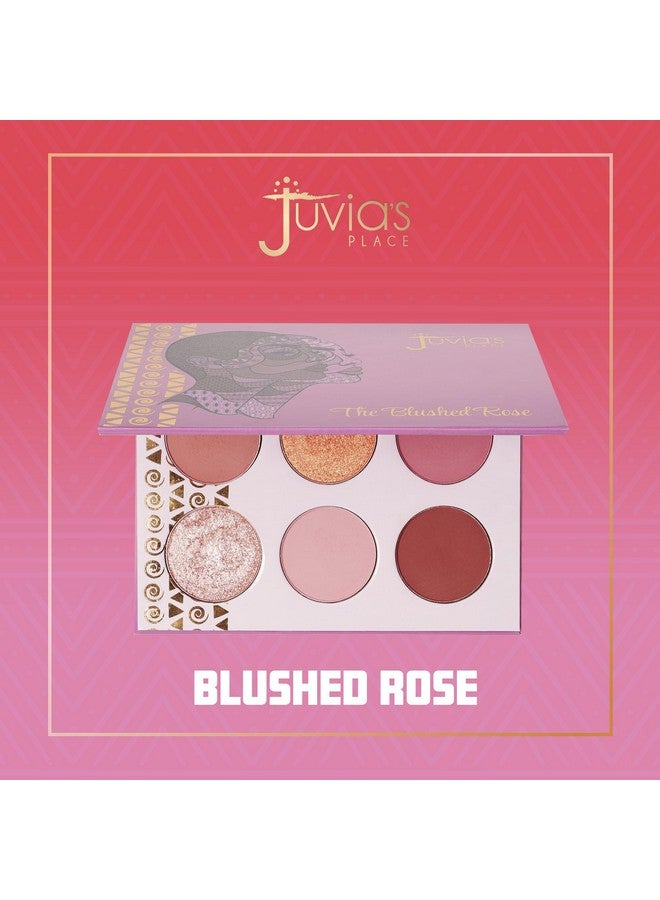 The Blushed Rose Rosy Pinks Rosegold Shades Of 6 Eyeshadow Palette Professional Eye Makeup Pigmented Eyeshadow Palette Makeup Palette