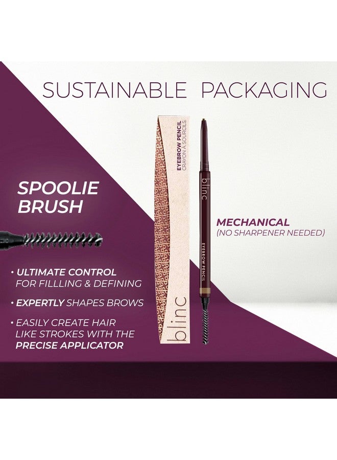 Eyebrow Pencil Dualsided Precise Fine Tip Eyebrow Pencil With Vitamins C & E Natural Finish Longwearing Waterresistant Vegan Glutenfree & Crueltyfree Blonde 0.09G/0.003 Oz.