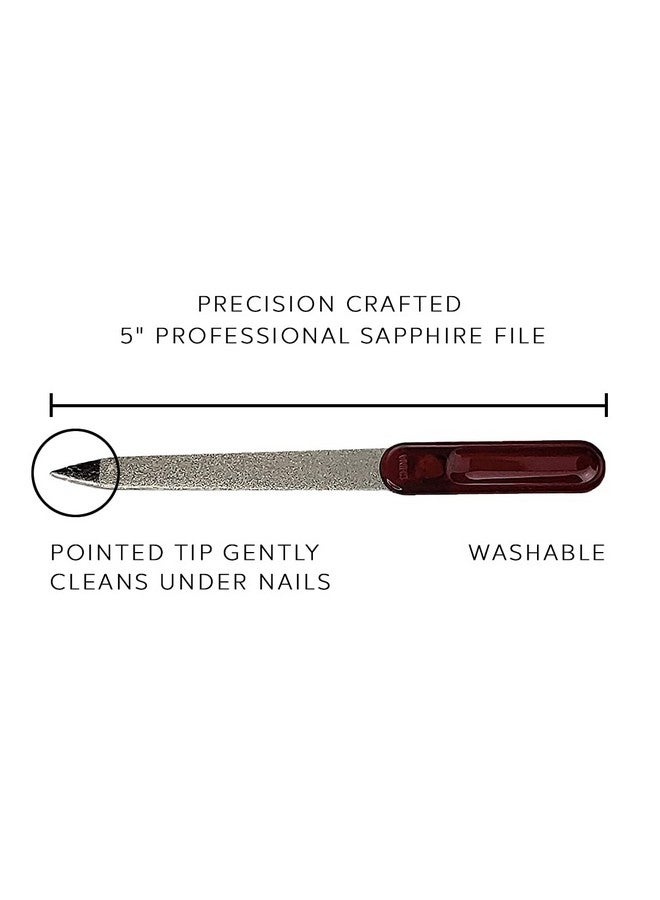 Professional Double Sided Sapphire Nail File Manicure Pedicure Finger & Toe Nail By Dreamcut