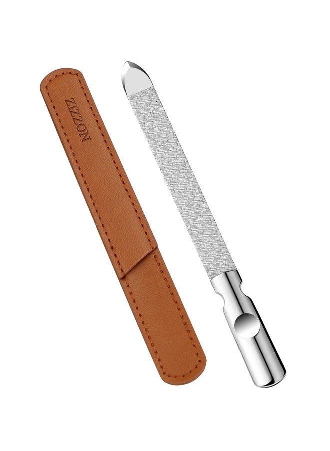 Professional Stainless Steel Nail Files Double Sided With Sharp Pointed Tip For Women And Men Heavy Duty Reusable Manicure Filer For Natural Nails Great For Home Salon Or Travel Use