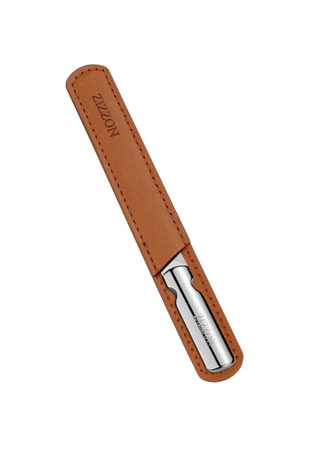 Professional Stainless Steel Nail Files Double Sided With Sharp Pointed Tip For Women And Men Heavy Duty Reusable Manicure Filer For Natural Nails Great For Home Salon Or Travel Use