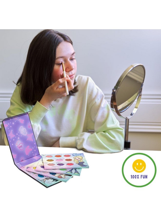 Bratz 27Well Eyeshadow Swivel Palette Shimmery And Opaque Colors Pigmented Blendable Longlasting Colors Nontoxic Perfect For Parties Sleepovers & Makeovers