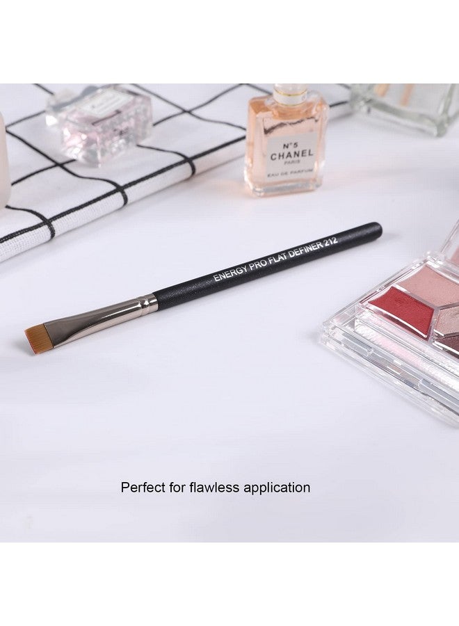 Flat Eyeliner Eyebrow Concealer Brush Pro Flat Definer Firm Stiff Thin Synthetic Bristle Precision Lash Liner Brow Conceal For Defining Shaping Eyebrows With Gel Powder Cream Cake Makeup 212