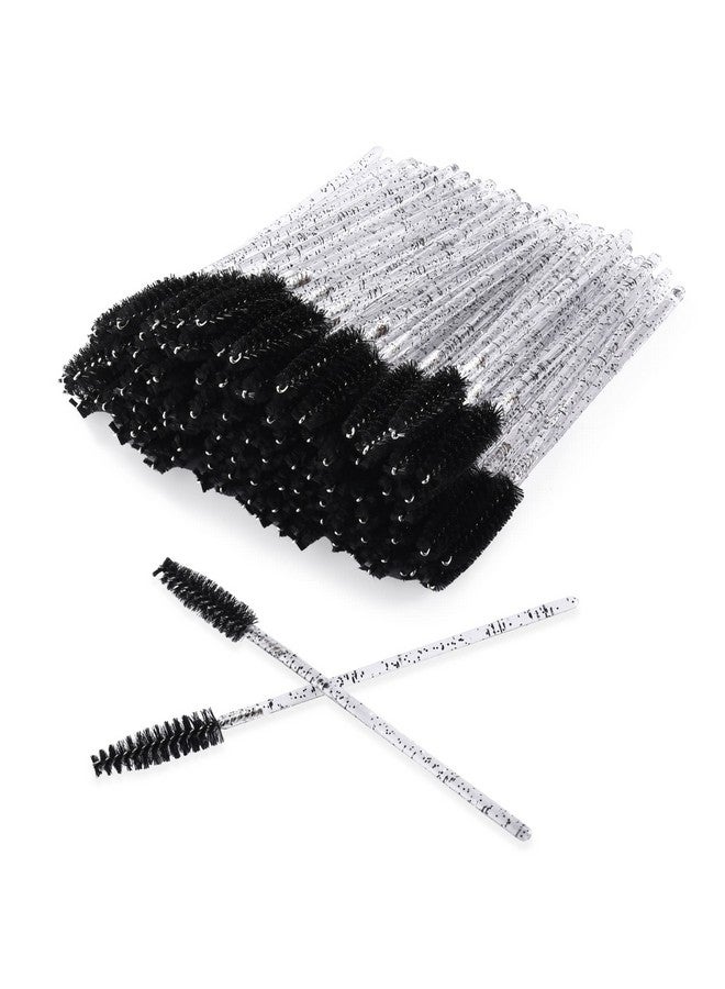 300 Pieces Disposable Eyelash Brushes With Spiral Design Multicolor Mascara Wands Portable Makeup Applicator Kit For Eyelash Extensions And Eyebrow Brush (Black)