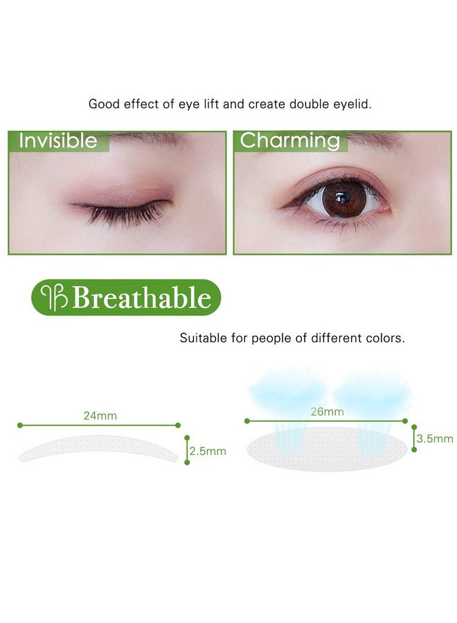 2 Packs/800Pcs Natural Invisible Single Side Eyelid Tape Stickers Medicaluse Fiber Eyelid Lift Strip Instant Eye Lift Without Surgery Perfect For Uneven Monoeyelids