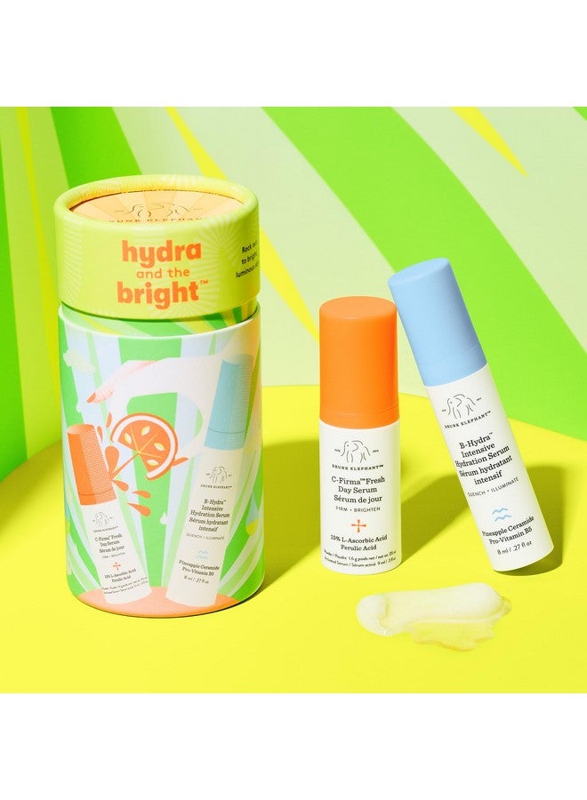 Hydra And The Bright Includes Cfirma Fresh Day Serum (0.3 Fl Oz) & Bhydra Intensive Hydration Serum (0.27 Fl Oz) Free Of Essential Oils Silicones & Fragrances