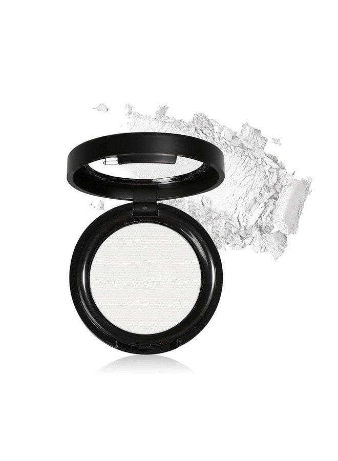 Single Matte White Eyeshadowpressed Fine Powder Eye Shadowwhite Face Powder Foundation Setting Powderlongwear Single White Eye Makeup Palette For Day&Night