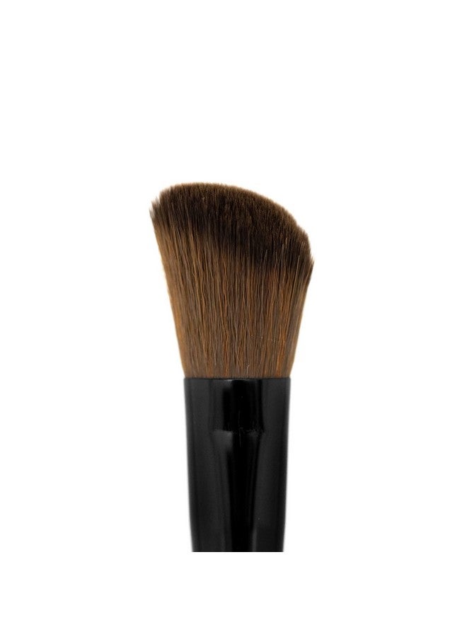 Blush Brush Medium Sized Makeup Angled Brush Soft Natural Bristles Comfortable Grip Flawlessly Contours & Defines For Powder Blush & Bronzer Premium Quality & Professional Grade