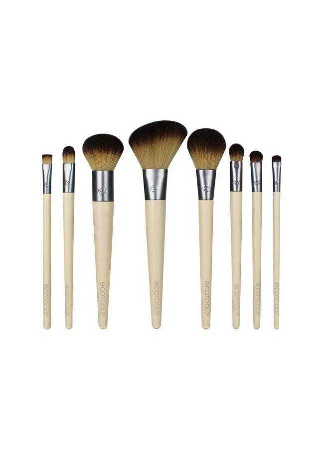 Cruelty Free Confidence In Bloom Brush Setcruelty Free Synthetic Taklon Bristles Recycled Packaging Recycled Aluminum Ferrules