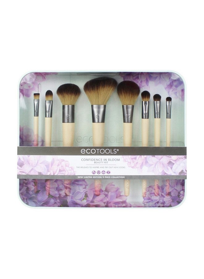 Cruelty Free Confidence In Bloom Brush Setcruelty Free Synthetic Taklon Bristles Recycled Packaging Recycled Aluminum Ferrules