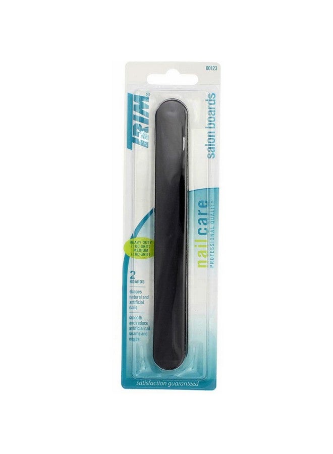 Pwc Collections/W.E.Bassett Trim Salon Board Blk 2Pk Size Ea Trim Salon Boards Black Heavy Duty (100 Grit) & Medium (80 Grit) 0023 1 Count