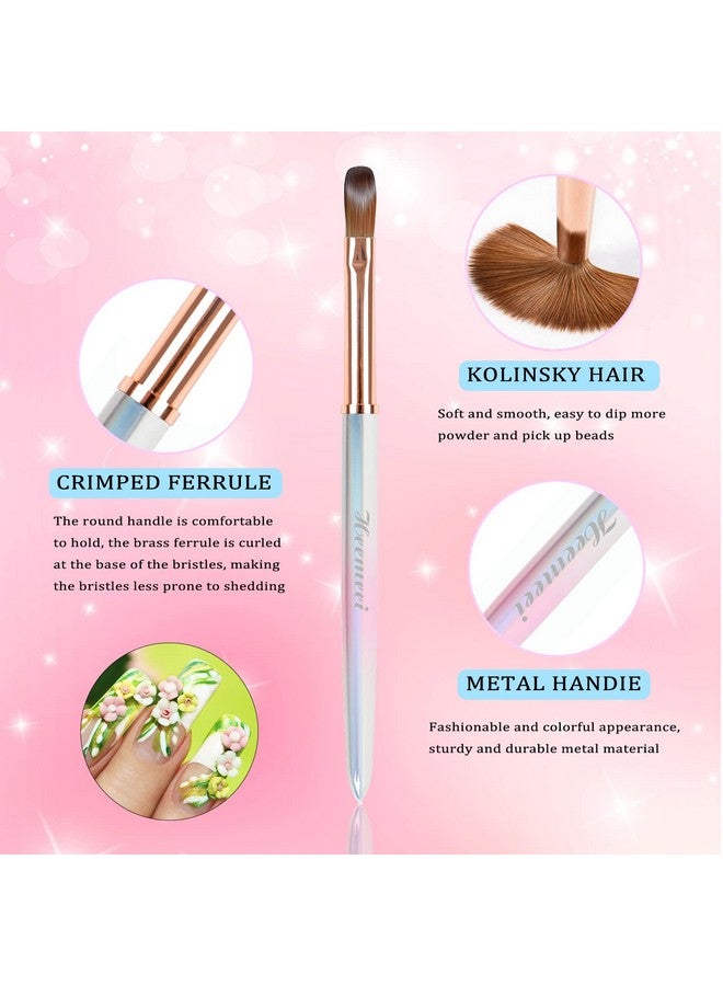 Kolinsky Acrylic Nail Brush Size 12 Nail Brushes For Acrylic Application Acrylic Powder Brush For Nail Art Nail Acrylic Brush For Professional Manicure Diy Home Salon (12)…