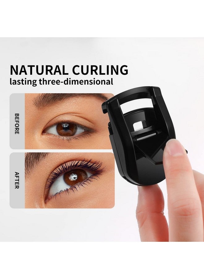 Eyelash Curler Portable Lash Curler With 1 Silicone Refill Pads Mini Eye Lashes Curlers Professional Travel Makeup Tools For All Eye Shapes