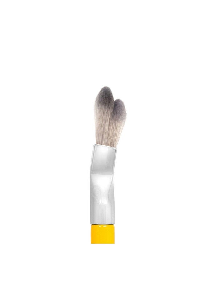 Professional Makeup Brush Studio Series 952 Small Rounded Double Dome Blender With Soft Synthetic Fibers For Application & Blending (Yellow 1Pc)