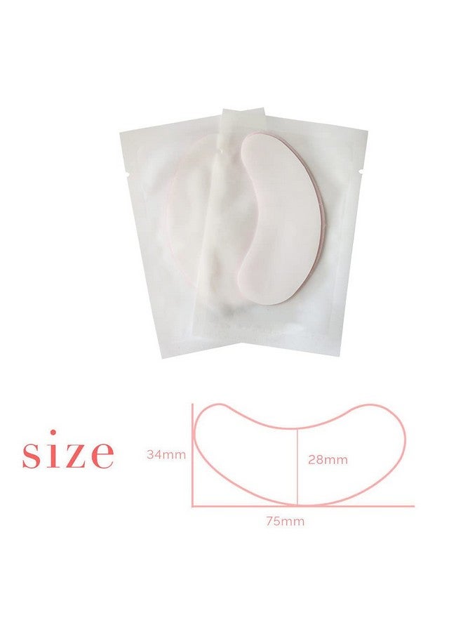 100 Pairs Set Under Eye Pads Disposable Eye Gel Patches For Eyelash Extensions Tool Kit Pink Film