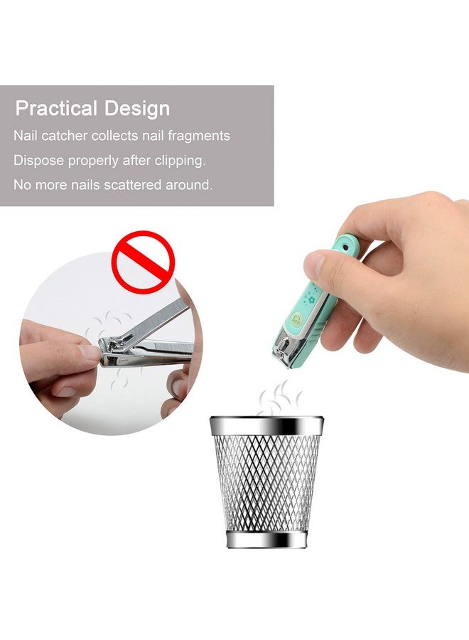 Nail Clipper Set With Nail Catcher & Nail File Super Sharp For Fingernail & Toenail Clippers For Men & Women