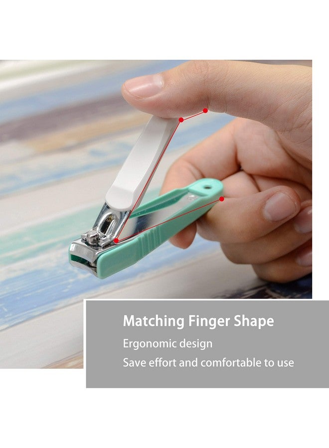 Nail Clipper Set With Nail Catcher & Nail File Super Sharp For Fingernail & Toenail Clippers For Men & Women