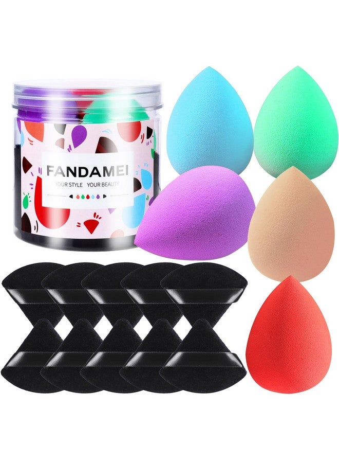 15 Pcs Powder Puffs And Makeup Sponge Set Soft Triangle Makeup Powder Puff Face Triangle For Loose Powder Mineral Powder Make Up Sponges For Foundation Blender Beauty Sponge For Makeup