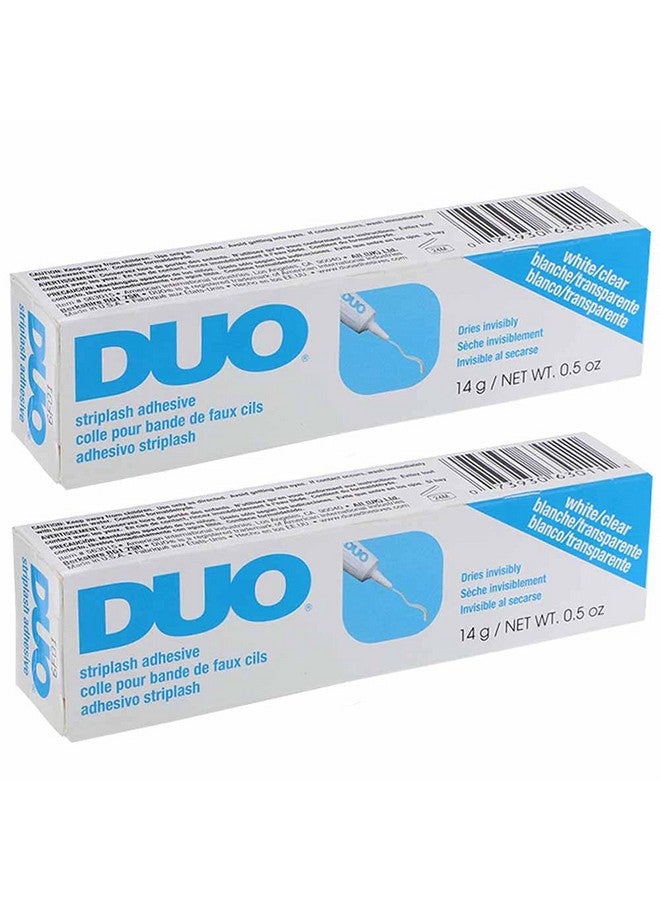 Strip Eyelash Adhesive Clear For Fake Strip Lash 0.5 Oz 2Packs