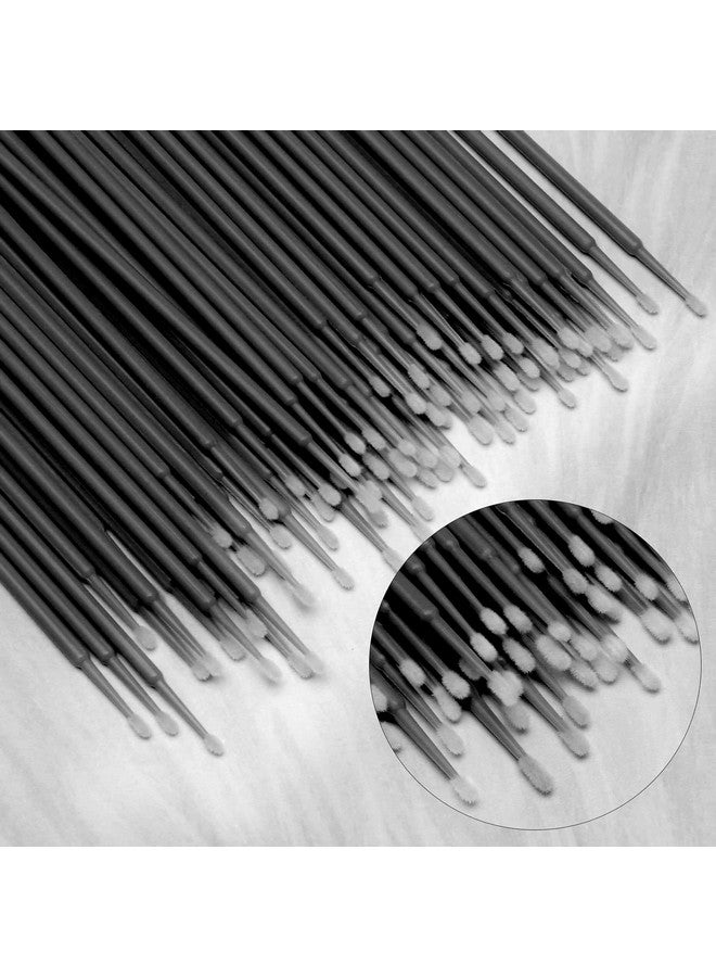 600 Pcs Disposable Micro Applicators Brush Eyelash Extension Individual Applicators Mascara Brush (Black)
