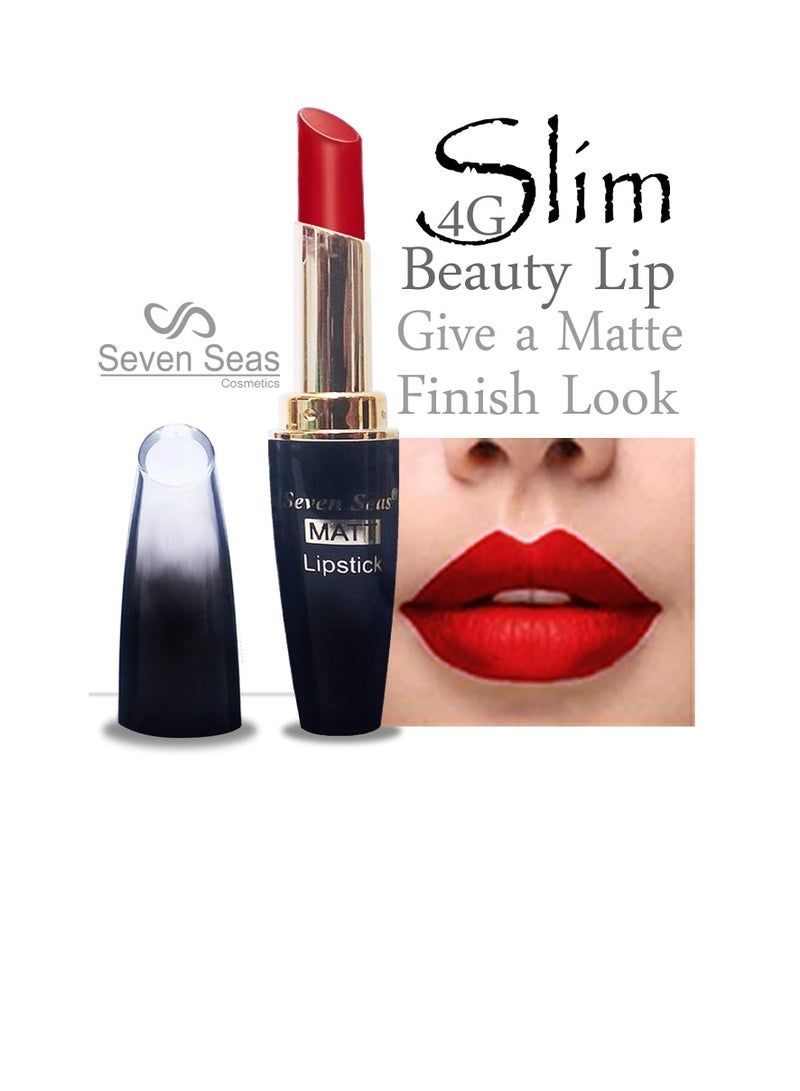 Seven Seas Cosmetics Makeup 4g Matte Lipstick Non Transfer  proff Combo Set of 2 Color red d pink